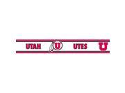 Trademarx RBP UTAHU Utah Utes Licensed Peel N Stick Border U Logo