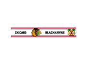 Trademarx RBP BLAK Chicago Blackhawks Licensed Peel N Stick Border