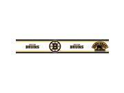 Trademarx RBP BRUN Boston Bruins Licensed Peel N Stick Border