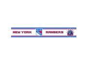 Trademarx RBP RANG New York Rangers Licensed Peel N Stick Border