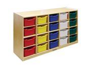 Early Childhood Resources ELR 0426 AS 20 Tray Cabinet With Assorted Bins