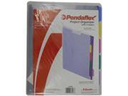 Pendaflex Five Folder Project Organizer Ice 8.5x11 5 Tab 53498 Pack Of 6