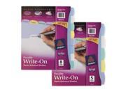Avery Consumer Products AVE16171 Write on Dividers Translucent 8 Tab 8 .50in.x11in. Multi