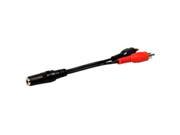 Comprehensive 3.5mm Stereo Jack to Two RCA Plugs 6 inch