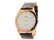 Croton CN307464RGDW Mens Brown Leather Slim Casual Watch