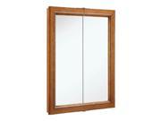 Design House 541383 Montclair Chestnut Glaze Double Door Medicine Cabinet Mirror with Solid Wood Frame 24 x 30 in.