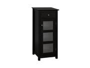 Elegant Home Fashions 6223 Chesterfield Floor Cabinet 1 Door and 1 Drawer Espresso