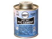 Wm Harvey Co 018420 12 16 Oz Wet Set PVC Cement