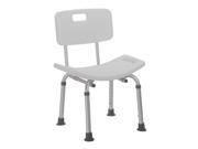 Complete Medical 1188A Shower Safety Bench with Back KD Tool Free Assembly