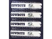 Ceiling Fan Designers 42SET NFL DAL NFL Dallas Cowboys Football 42 In. Ceiling Fan Blades Only