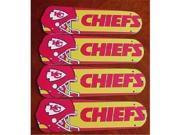 Ceiling Fan Designers 42SET NFL KAN NFL Kansas City Chiefs 42 In. Ceiling Fan Blades Only