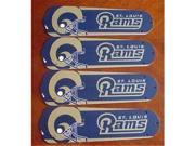 Ceiling Fan Designers 42SET NFL STL NFL St. Louis Rams Football 42 In. Ceiling Fan Blades Only