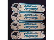 Ceiling Fan Designers 52SET NFL CAR NFL Carolina Panthers Football 52 In. Ceiling Fan Blades OnLY