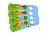 Ceiling Fan Designers 42SET IMA KHTG Kids Hangin Tall Giraffe 42 In. Ceiling Fan Blades Only