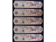 Ceiling Fan Designers 52SET MLB NYM MLB York Mets Baseball 52 In. Ceiling Fan Blades Only