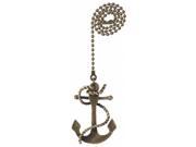 Westinghouse Lighting 7764400 Sea Anchor With Antique Brass Finish Pull Chain