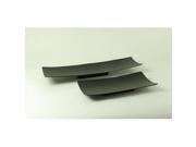 Modern Day Accents 8314 Alum Long Black Rect Trays Set of 2
