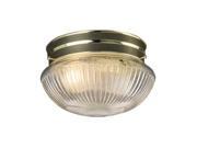 Design House 507368 Millbridge 1 Light 7.5 Inch Ceiling Mount Polished Brass Finish 507368