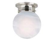 Design House 511592 Millbridge 1 Light Globe Ceiling Mount Satin Nickel Finish 511592