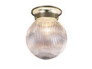 Design House 500629 Millbridge 1 Light Globe Ceiling Mount Polished Brass Finish 500629