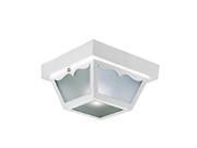 Design House 501858 Outdoor Ceiling Mount Light 10.5 x 5.5 in. White Polypropylene Finish