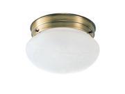 Design House 501866 1 Light Ceiling Mount Antique Brass Finish 501866