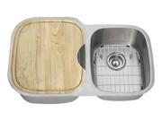 Polaris Sinks PL305 18 ENS The Polaris Sinks PL305 18 Gauge Kitchen EnsembleBundle 6 Items Sink 2 Standard Strainers 2 Sink Grids and Cutting Board