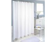Excell 1CB 40O 2009100 White Waffle Weave Fabric Shower Curtain