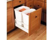 Blum B356M55B7Saf Wh Tandembox Waste Bin Hardware For 18 In. Open White