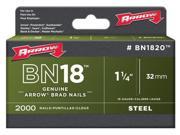 Arrow Fastener 1 1 4 Steel Brad BN1820CS