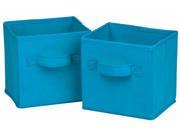Honey Can Do SFT 02126 Mini Blue Folding Storage Cube 2 Count