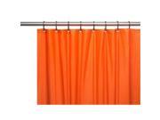 Carnation Home Fashions USC 8 72 8 gauge Anti Mildew Shower Curtain Liner Orange