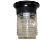 National Brand Alternative 671702 Cylindrical Glass Ceil Lantern