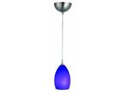 Design House 516831 Preston Collection Art Glass Pendant Light Blue Glass 516831
