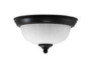 Efficient Lighting EL 805 123 BZ Traditional Family Flushmount Oil Rubbed Bronze Finish with Alabaster Glass Energy Star Qualified