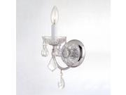 Crystorama Lighting 3221 CH CL SAQ Imperial 2 Light Sconce with Swarovski Spectra Crystal in Polished Chrome