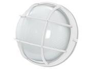 Efficient Lighting EL 120L 123 W Expedition Outdoor Flushmount Die Cast Aluminum Powder Coated White Finish with Ribbed Glass Energy Star Qualified