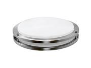 Efficient Lighting EL 845 223 Contemporary Round Flushmount Brushed Nickel Finish with Acrylic Diffuser