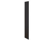 Salsbury Industries 22233BLK Side Panel for Extra Wide Designer Wood Locker without Sloping Hood Black