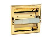 Design House 533372 Millbridge Recessed Toilet Paper Holder Polished Brass Finish