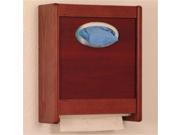 Wooden Mallet WCX1MH Combo Towel Dispenser and Glove and Tissue Holder in Mahogany