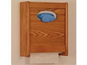 Wooden Mallet WCX1MO Combo Towel Dispenser and Glove and Tissue Holder in Medium Oak