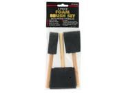 Gam Paint Brushes 3 Piece Foam Paint Brush Set BF05133 CLP Pack of 24