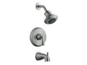 Design House 525782 Madison Tub and Shower Faucet Satin Nickel Finish