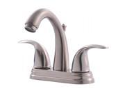 Ultra Faucets UF45013 Two Handle Brushed Nickel Lavatory Faucet With Pop Up Drai
