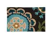 Home Fires PY SAP006 22 in. x 34 in. Accents Suzanni Blue Indoor Rug Light Blue