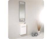 Pulito Modern Bathroom Vanity w Mirror in White