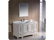 Fresca Oxford 54 Antique White Traditional Bathroom Vanity w 2 Side Cabinets FVN20 123012AW