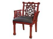 Uttermost 23604 Camdon Red Armchair