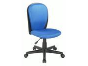 Chintaly Imports 4245 CCH BLU Fabric Back and Seat Blue Youth Desk Chair